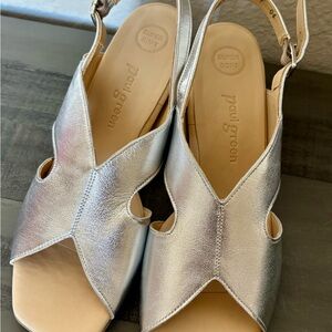 Paul Green Remy Slingback Sandal In Silver